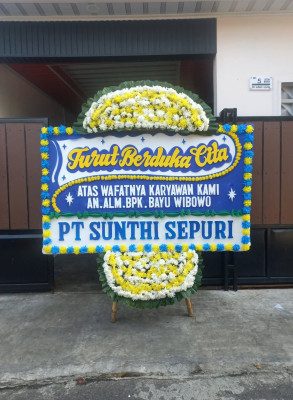 Papan Bunga Duka di Rejosari